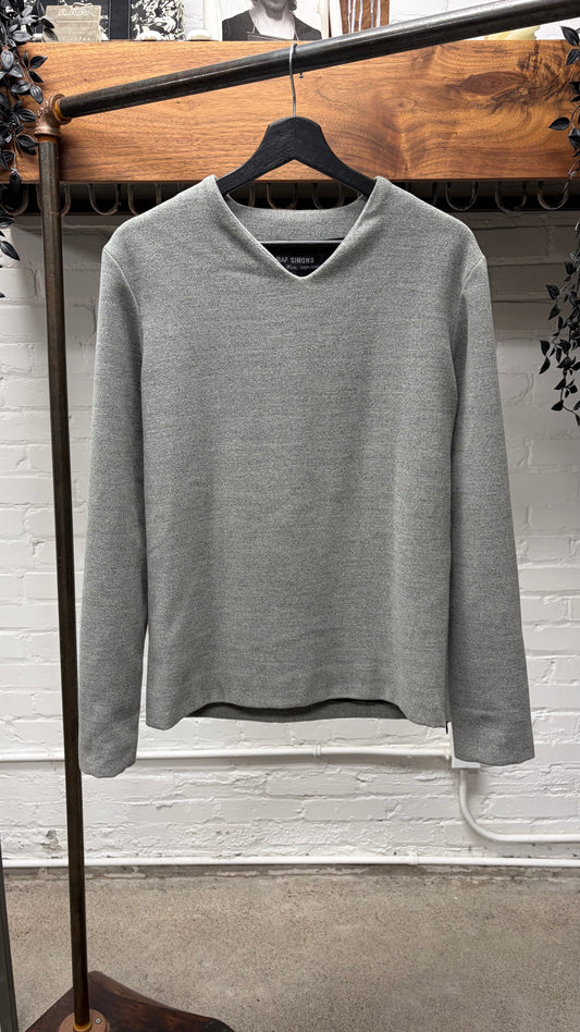 AW1999 Raf Simons Wool Sweater with Suiting Lined Interior
