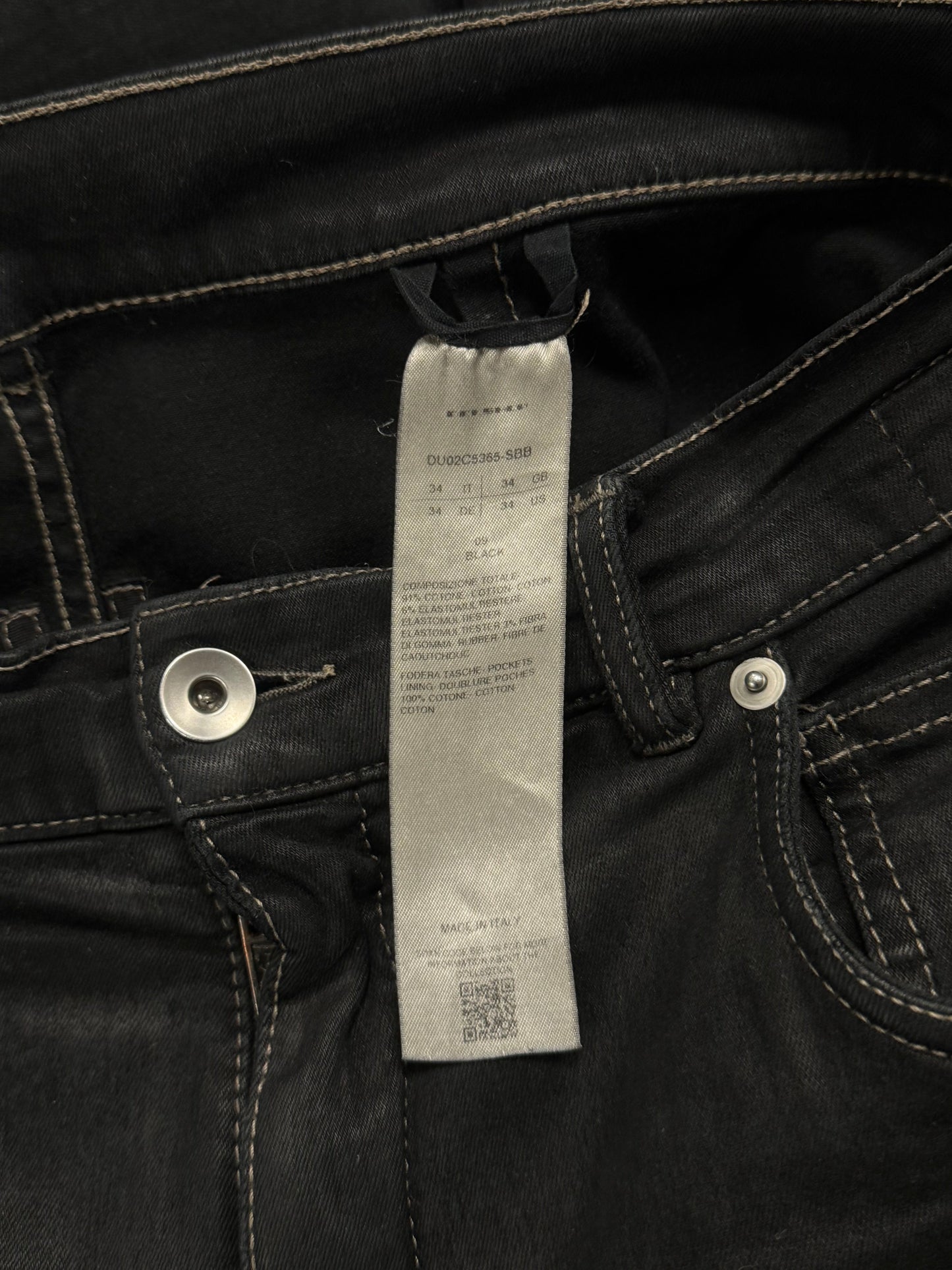 Rick Owens DRKSHDW ‘Bolans’ Bootcut Waxed Black Flared Denim