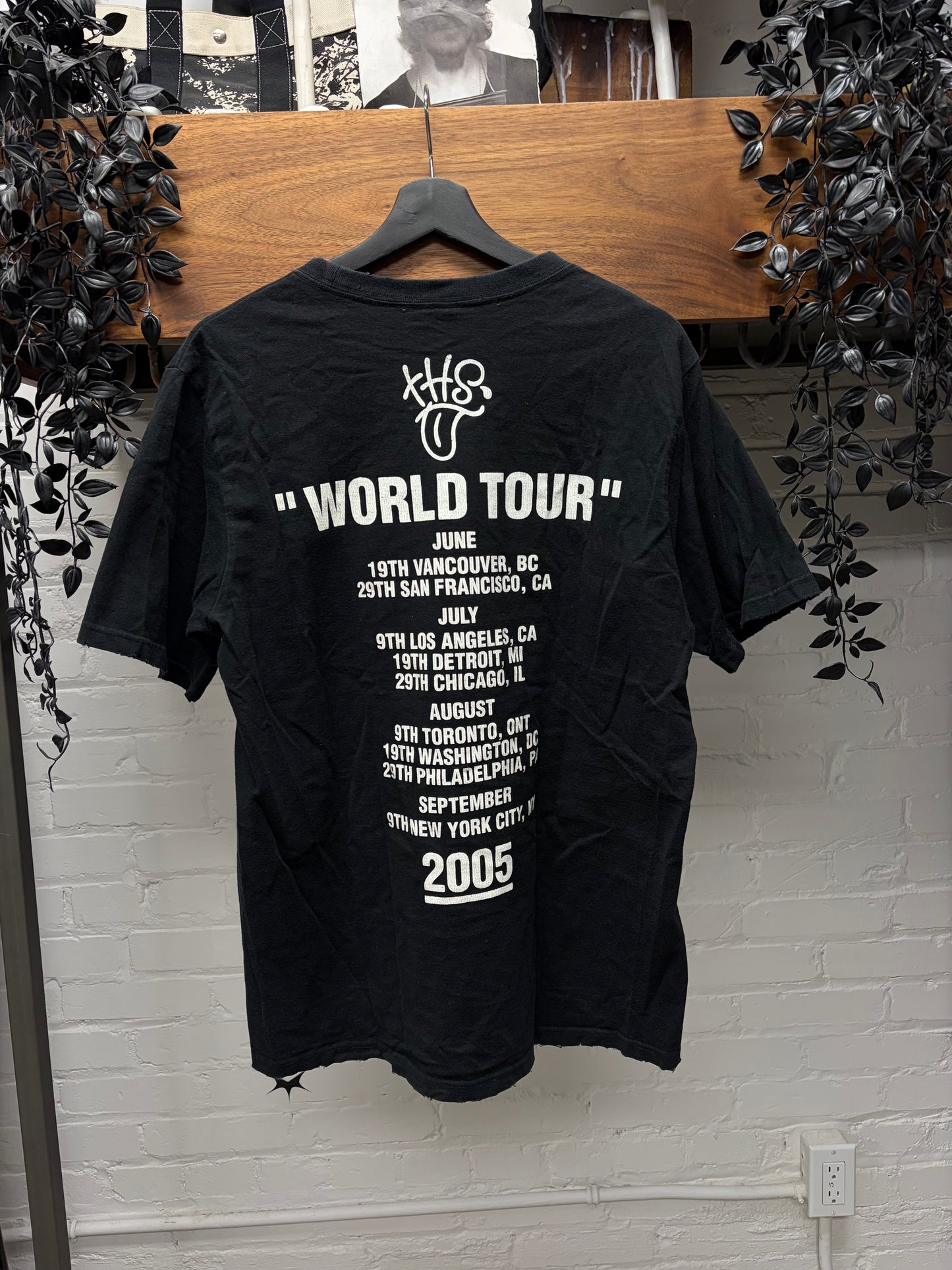 AW2005 Number (N)ine ‘The High Streets’ Black Graphic T-Shirt