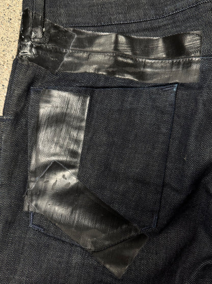 SS2008 Dolce & Gabbana ‘Tape’ Black Skinny Jeans