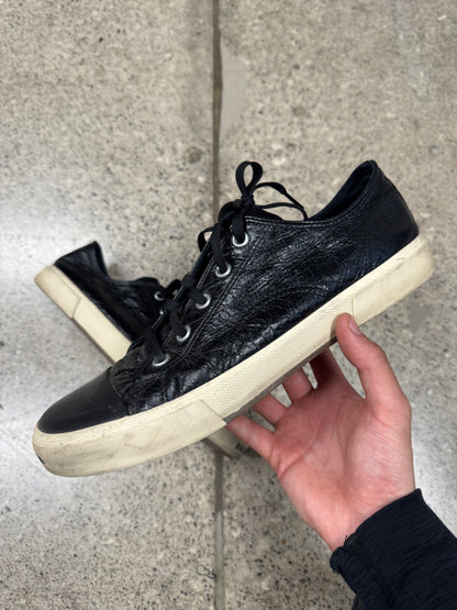 SS2022 Balenciaga ‘Paris’ Leather Low Top Skate Sneakers
