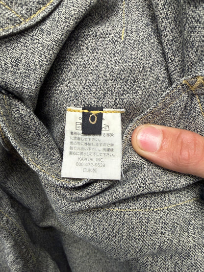 Kapital ‘Lumbar’ Double Knee Pinstripe Carpenter Denim