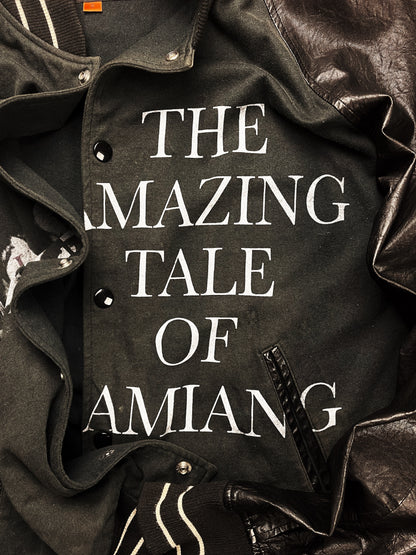 SS2006 Undercover Klaus Leather/Cotton Varsity Jacket