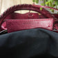 Balenciaga ‘Twiggy’ Rustic Red Calfskin Leather Shoulder/ Top Handle City Bag