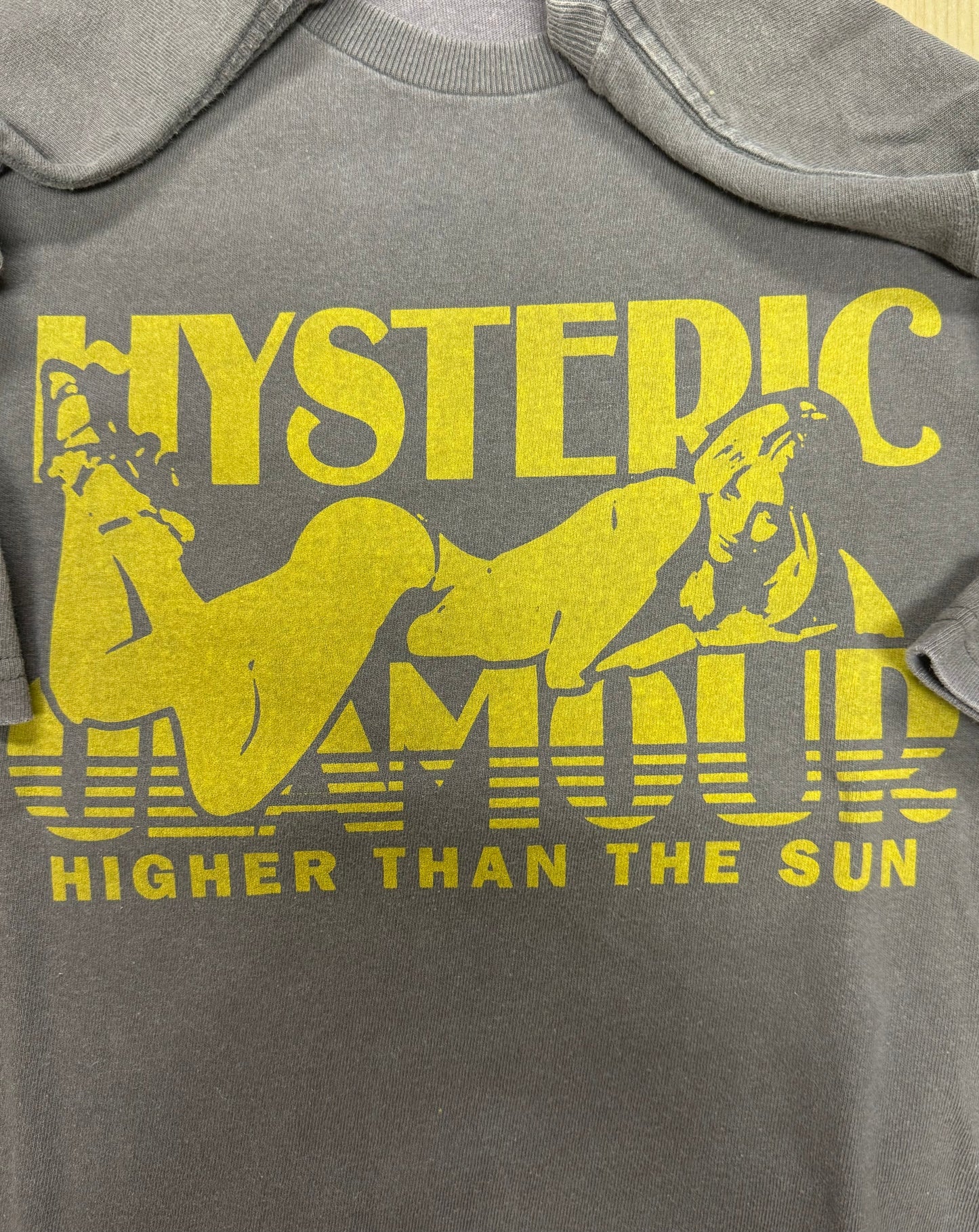 Hysteric Glamour ‘Higher Than The Sun’ Faded Brown T-Shirt