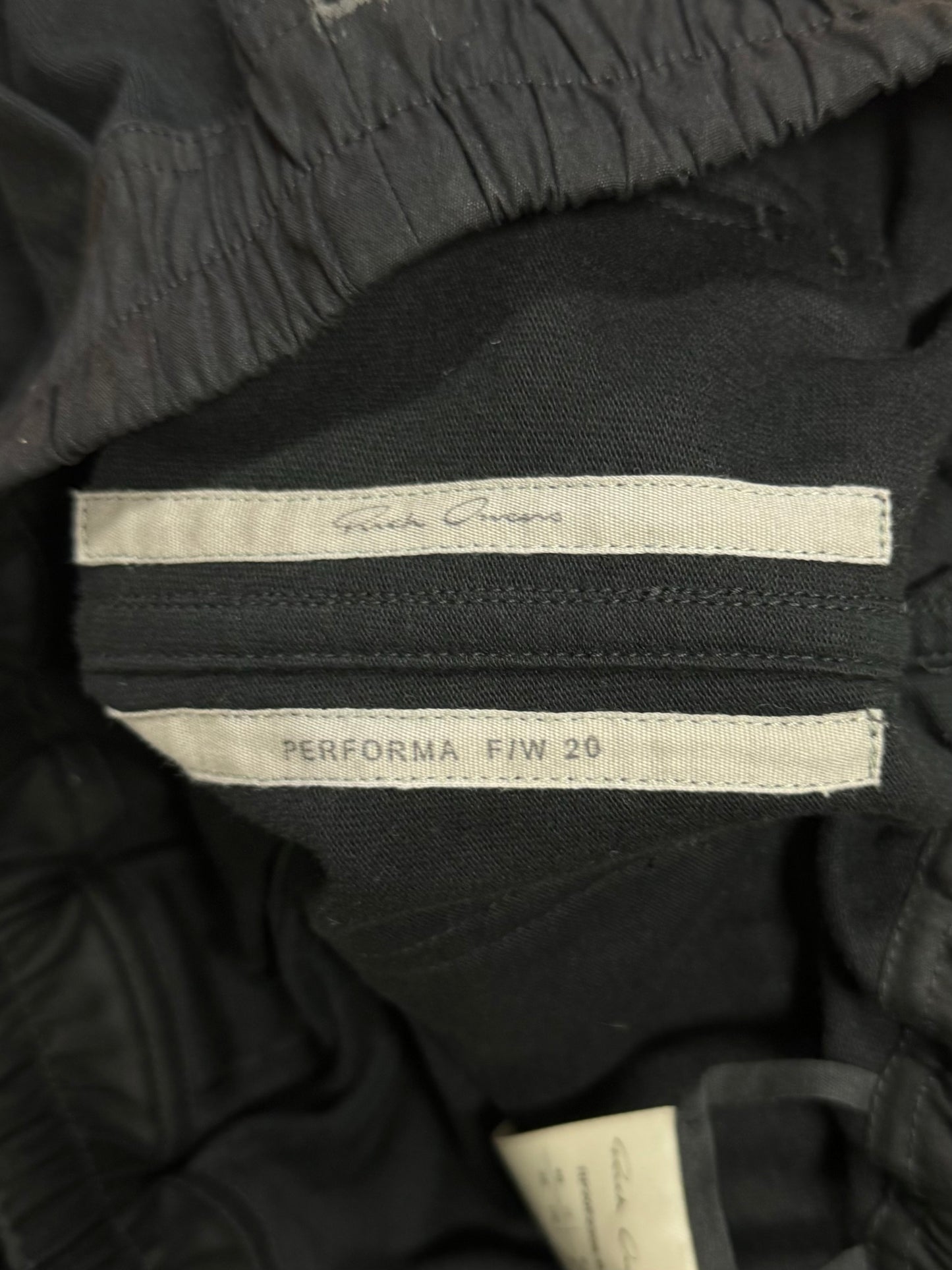 AW2020 Rick Owens ‘Performa’ Cargo Joggers