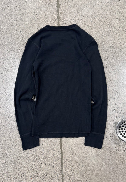 AW2024 Supreme x Hanes ‘Skeleton’ Thermal Black Long Sleeve Shirt