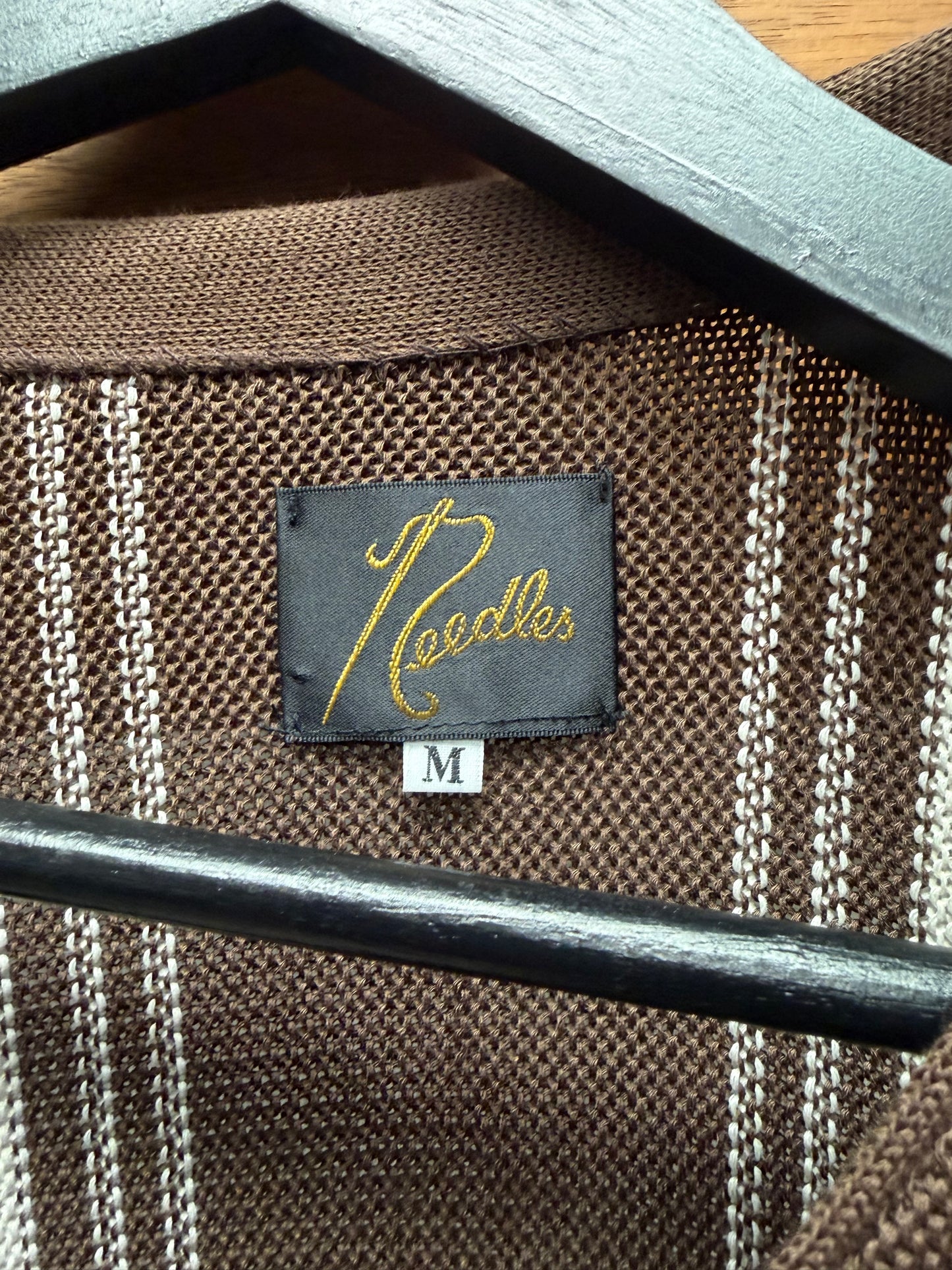 Needles Striped Brown/White Cardigan