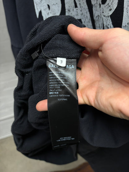 SS2024 Balenciaga ‘Paris Tropical’ Black Pullover Hoodie