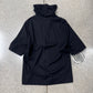 AW2015 Rick Owens ‘Sphinx’ Mainline Black Poncho Layering Top