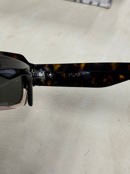 Dior ‘Blacksuit’ Monogram Lens Tortoiseshell Sunglasses