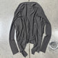 AW2012 Rick Owens ‘Mountain’ Dust Brown Ribbed Wool Cardigan