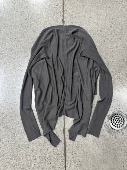 AW2012 Rick Owens ‘Mountain’ Dust Brown Ribbed Wool Cardigan