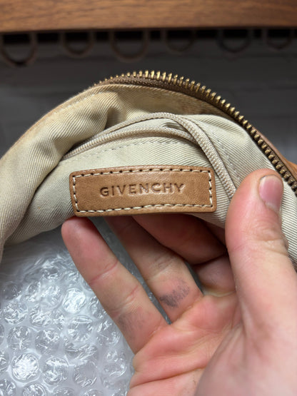 Givenchy Brown Calfskin Leather Shoulder Hobo Bag
