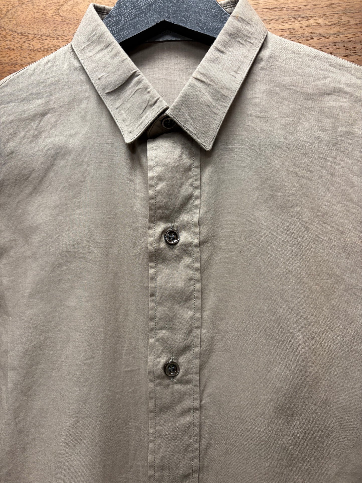 SS2005 Dior Homme ‘Beck’ Sheer Brown Button Up Shirt