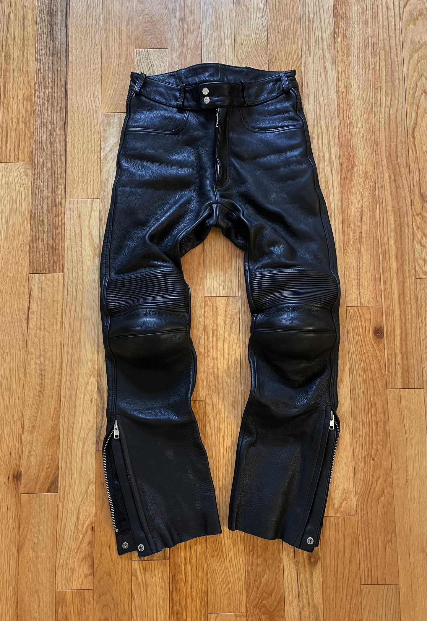 Kadoya ‘K’s Leather’ Armored Leather Black Biker Pants