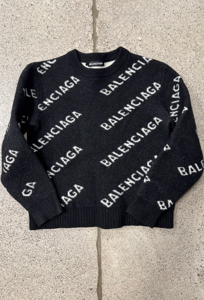 Balenciaga Monogram Knit Sweater