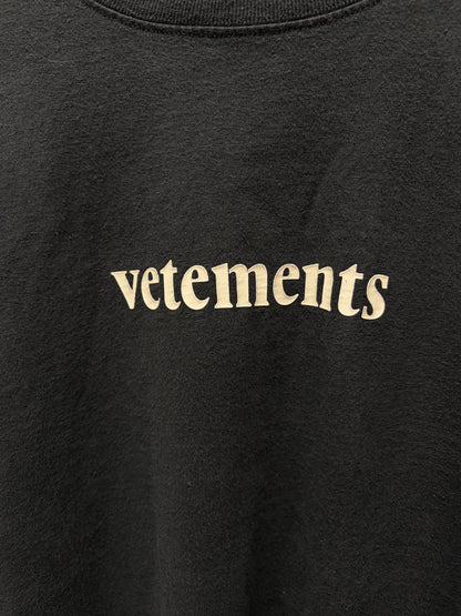 SS2020 Vetements ‘Shipping Label’ Black Logo T-Shirt