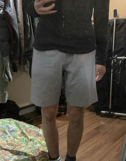 Dries Van Noten Pinstripe Cotton Drawstring Shorts