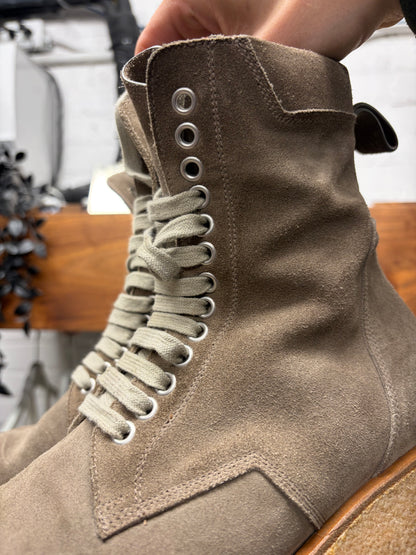 SS2021 Rick Owens ‘Phelegethon’ Dust Lace Up Para Boots