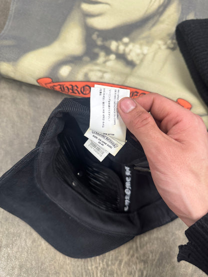 Chrome Hearts ‘Dagger’ Corduroy/Leather Strapback Trucker Hat