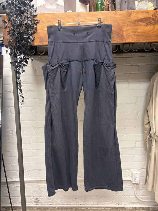 Kapital Faded Navy Blue ‘Sailor’ Cotton Wide Leg Sweatpants