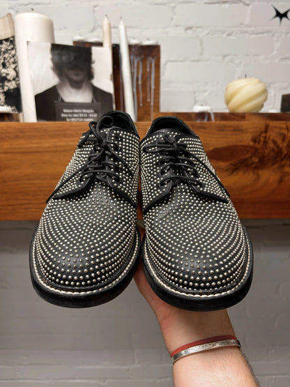 Saint Laurent ‘William 25’ Studded Black Leather Derbys
