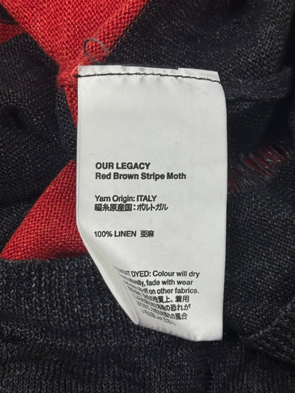 Our Legacy Linen ‘Stripe Moth’ Distressed Knit Sweater