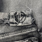 No Faith Studios ‘001’ Washed Grey Flared Denim