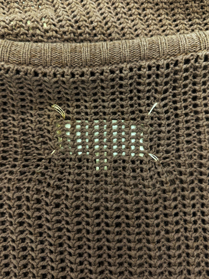 Maison Margiela Heavyweight Brown Chunky Knit Sweater