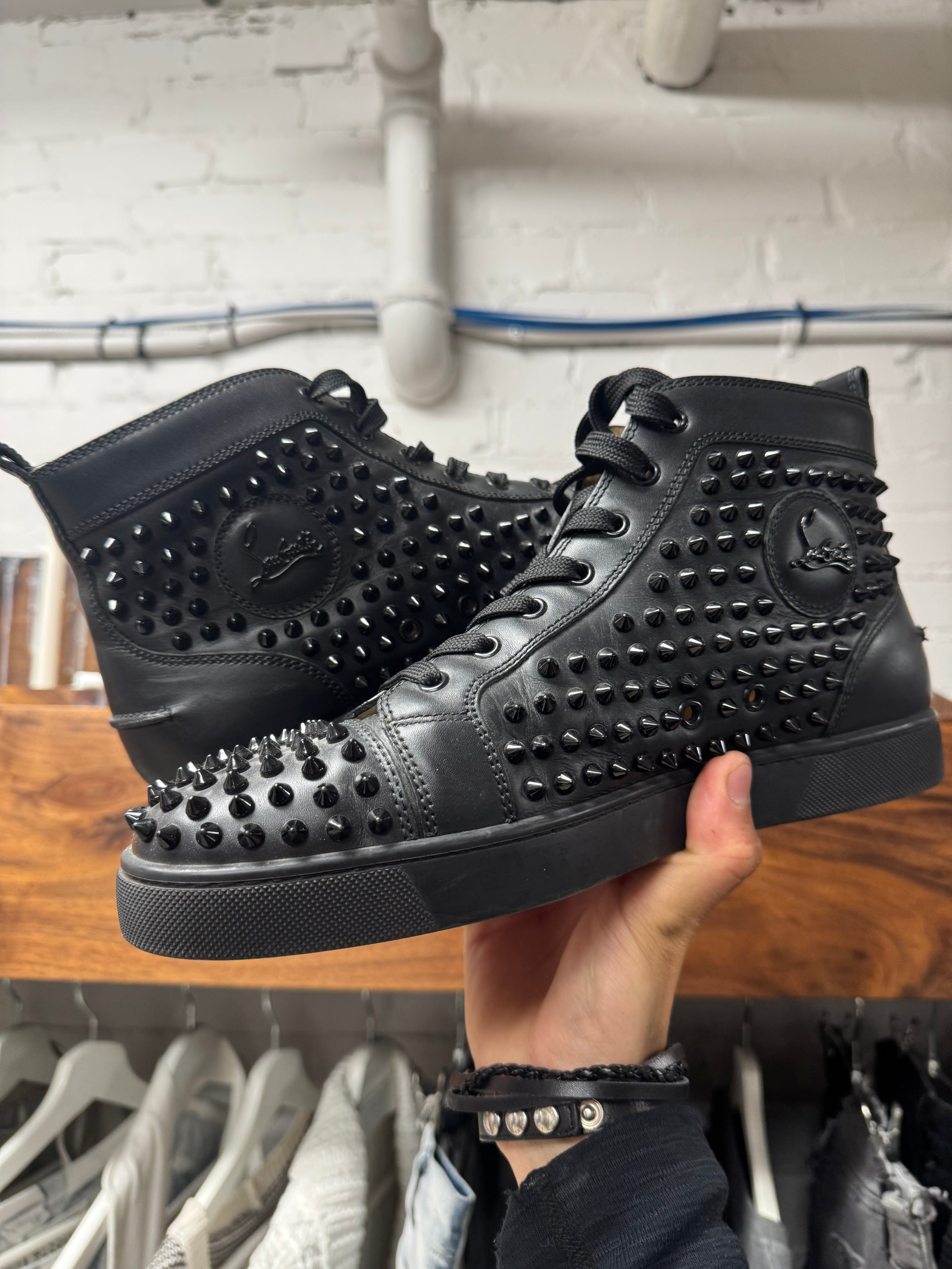 Christian Louboutin Classic Red Bottom 'Junior Spike' High