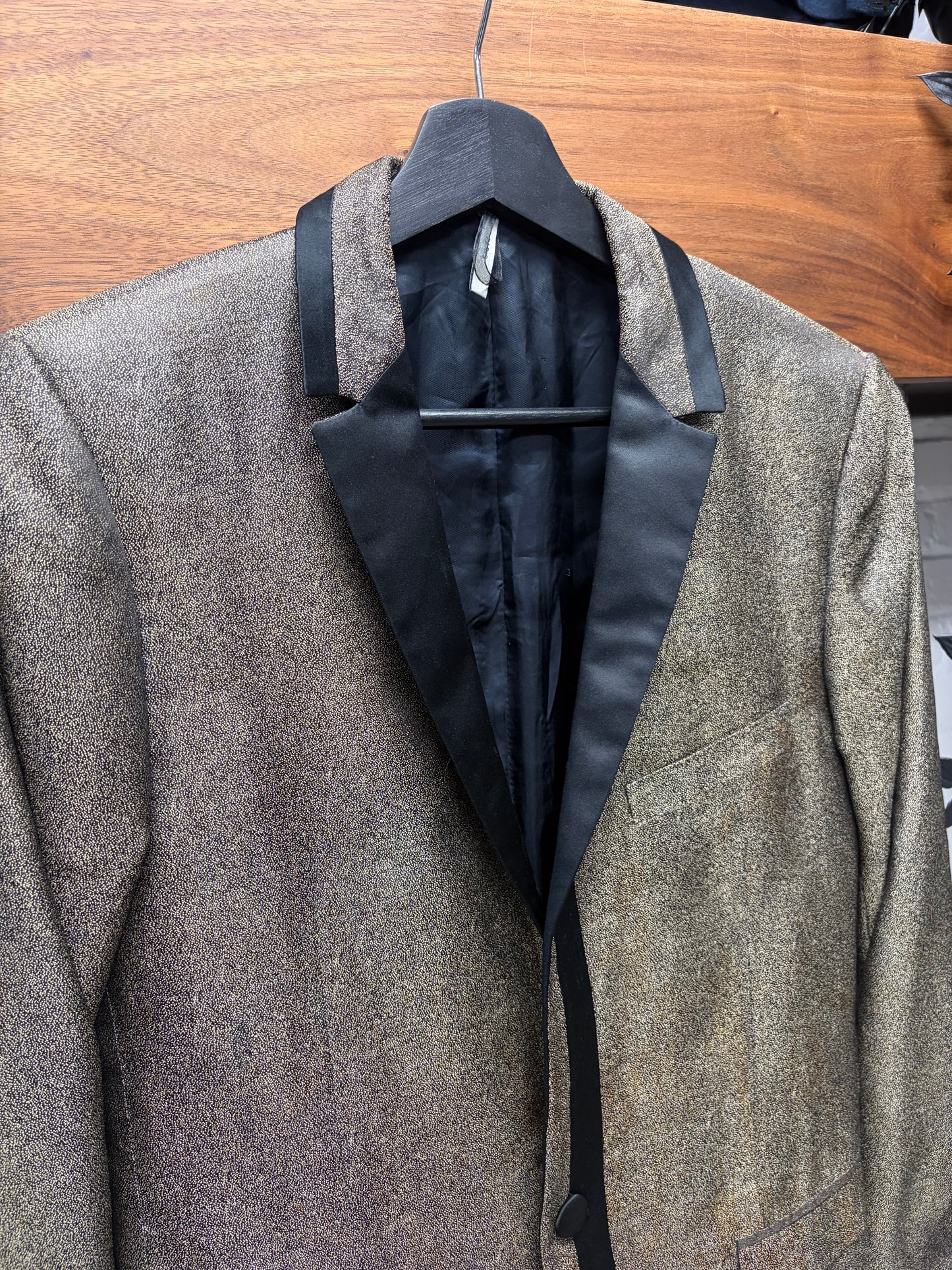AW2008 Dior Homme ‘Lumiere du Nord’ Iridescent Gold Tuxedo Blazer