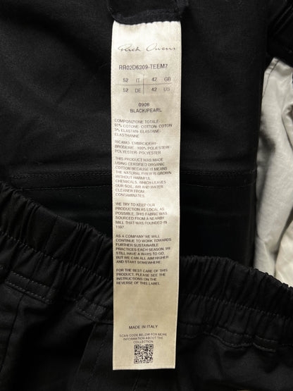 AW2024 Rick Owens ‘Porterville’ Bela Black Wide Leg Pants