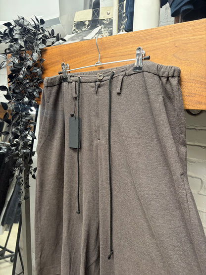 Yohji Yamamoto ‘Y’s’ Brown Drop Crotch Drawstring Shorts