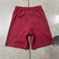 Rick Owens x Champion Red Drawstring Cotton Sweat Shorts