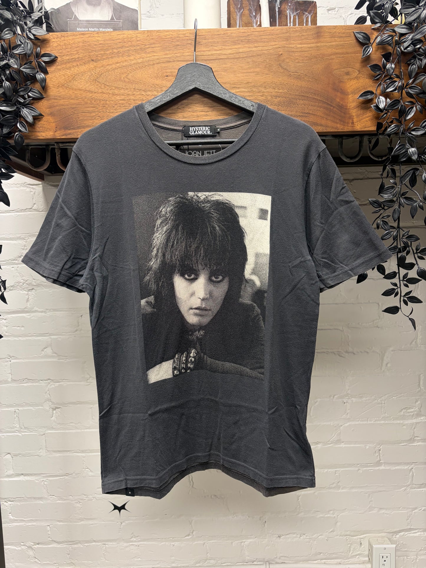 Hysteric Glamour ‘Joan Jett’ Black Portrait T-Shirt