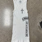 Vintage Chrome Hearts ‘T-Bar’ Cross Logo Ribbed Tank Top