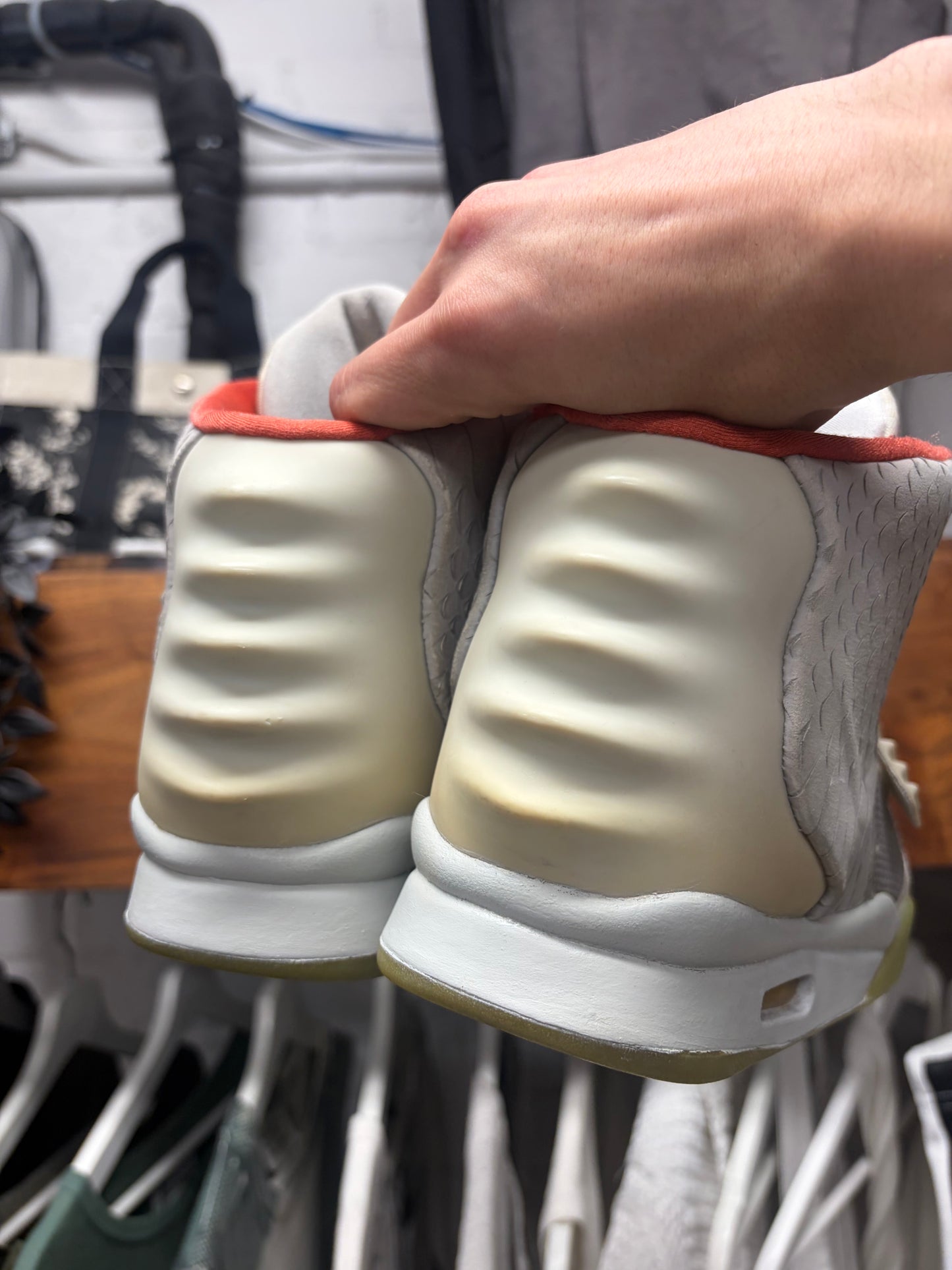 2012 Nike Air Yeezy 2 ‘NRG’ Pure Platinum High Top Sneakers