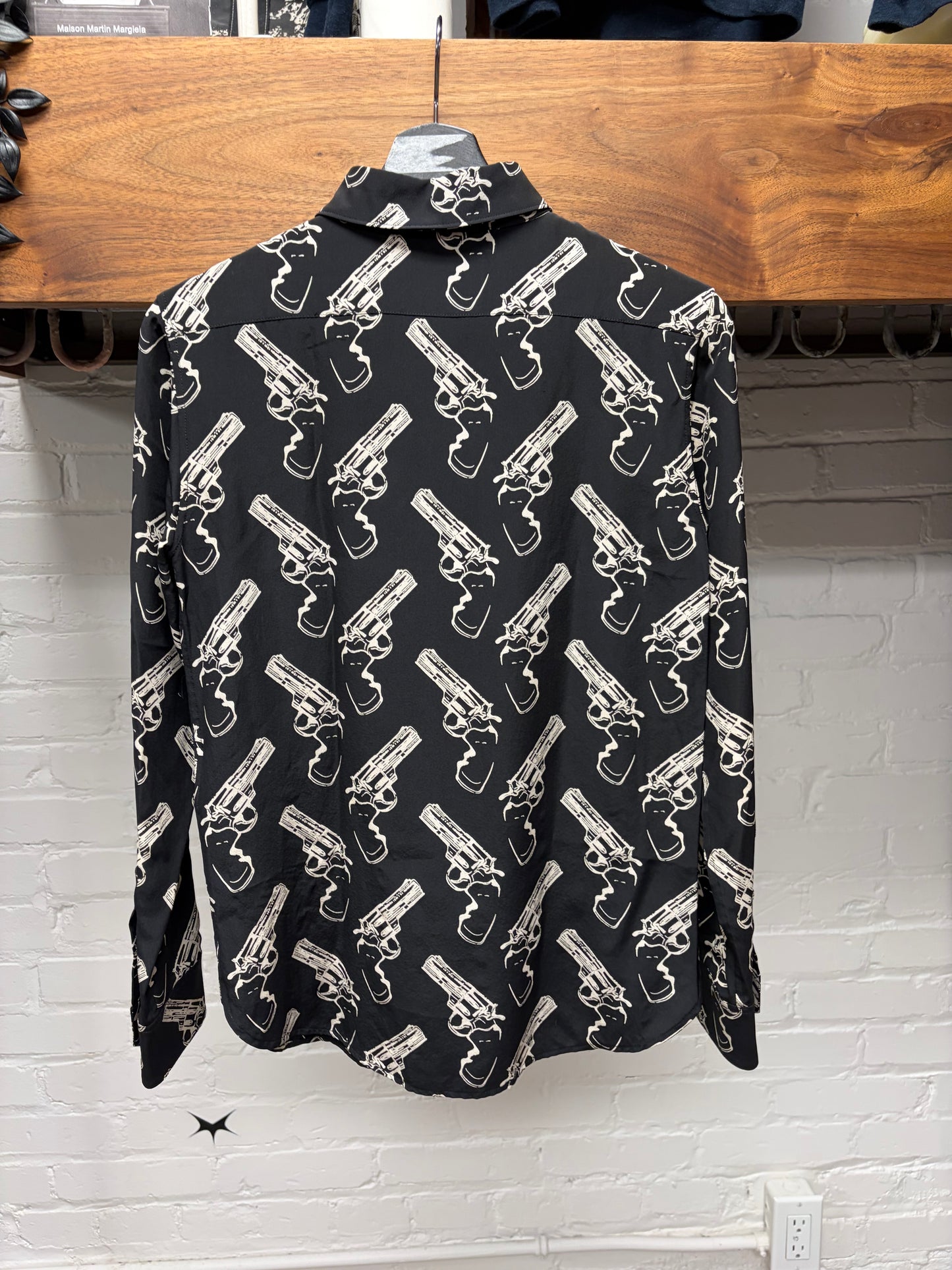 AW2014 Saint Laurent by Hedi Slimane ‘Pistol Print’ Button Up Shirt