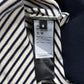 Balmain ‘Eagle’ Crest Patch Striped Black/White Knit Sweater