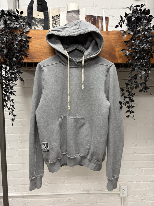 Rick Owens ‘Granville’ Heather Grey Pullover Hoodie