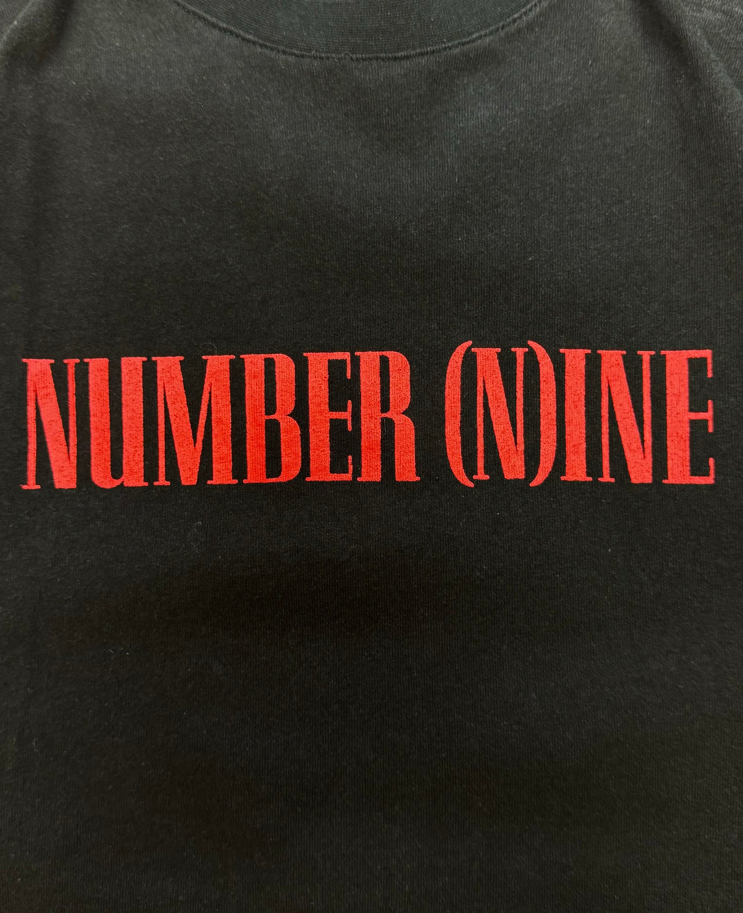 Number (N)ine Chest Logo Black T-Shirt