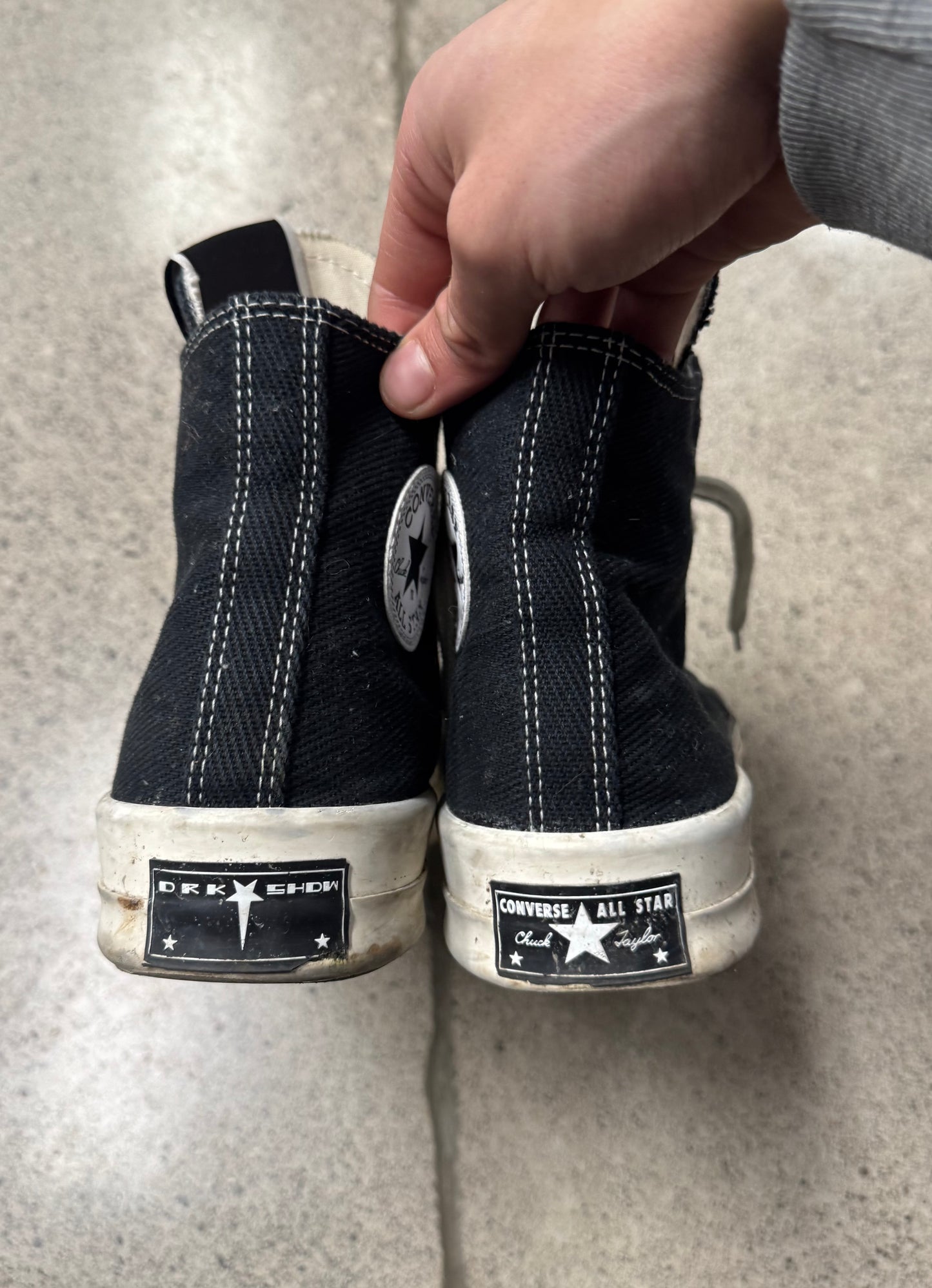 Rick Owens x Converse ‘DRKSTR’ Chuck 70 High Top Sneakers