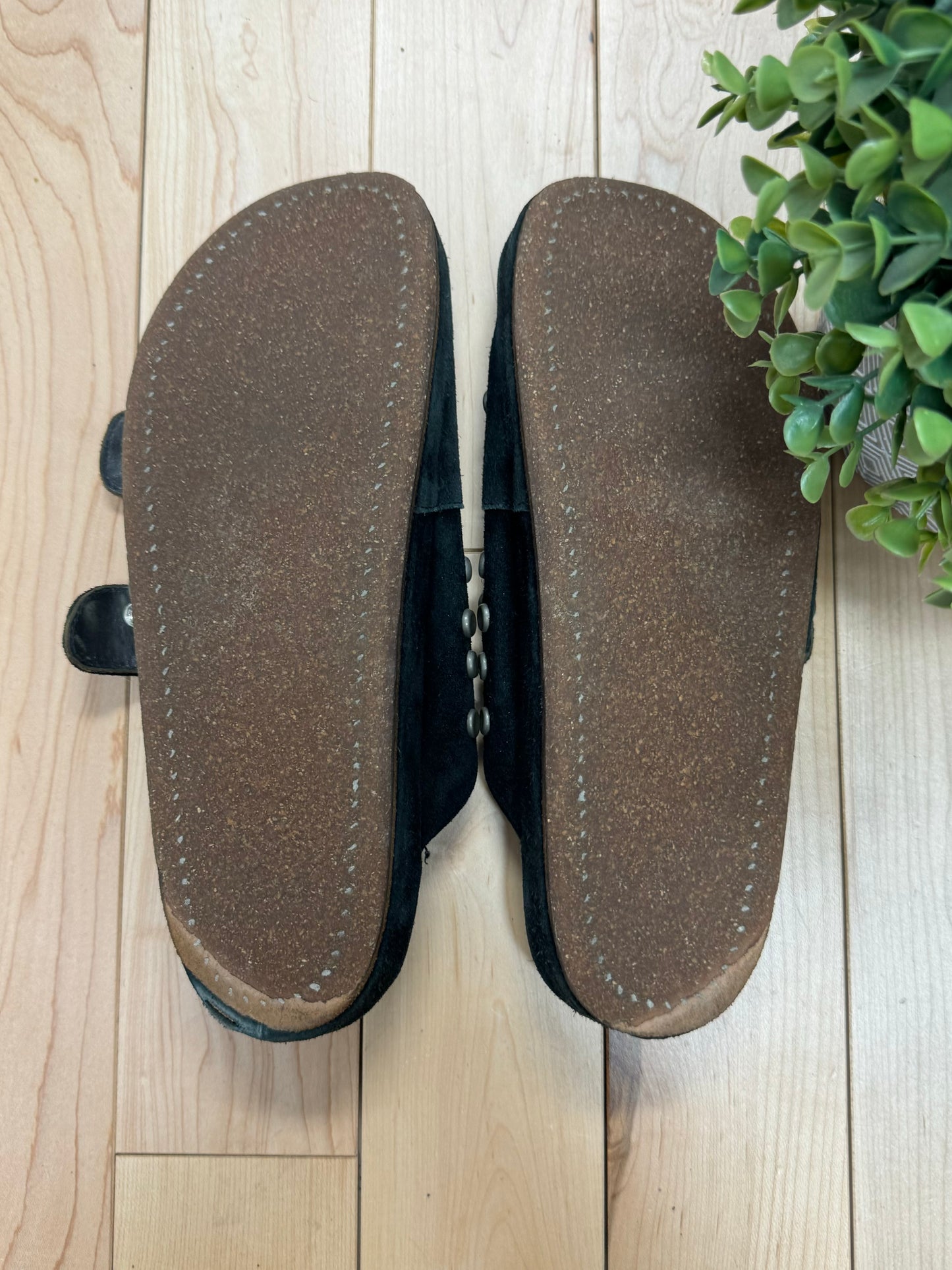 Miharayasuhiro Studded Black ‘Birkenstock’ Sandals