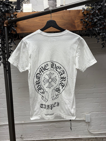Chrome Hearts ‘Tapei Exclusive’ Horseshoe Logo White Graphic T-Shirt