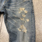 AW2013 Saint Laurent by Hedi Slimane ‘Crash’ Distressed Blue Denim