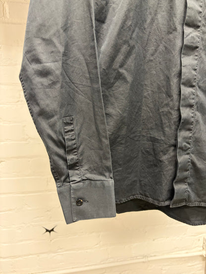 SS2009 Dior Button Up Black
Textured Collar Shirt