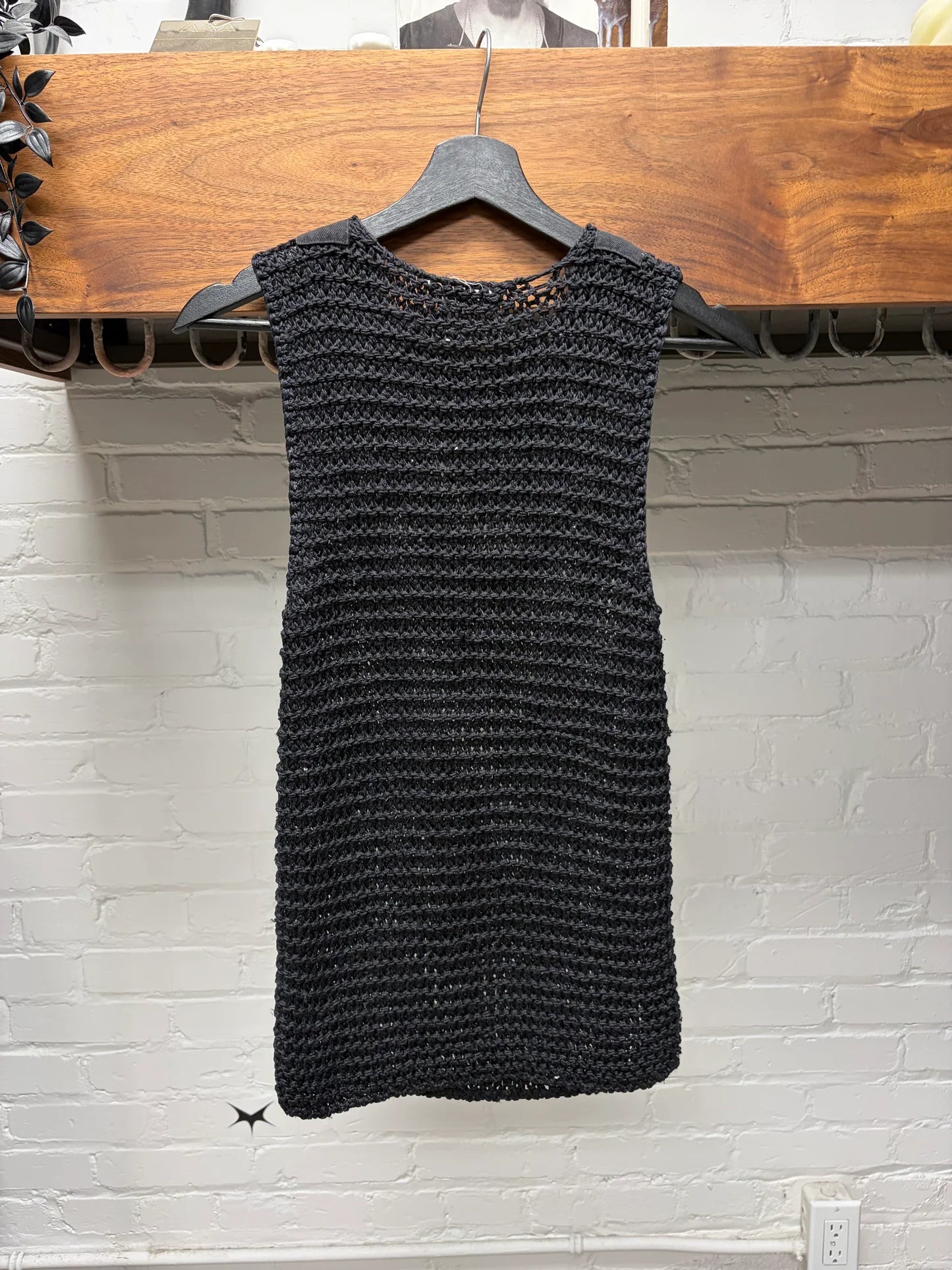 Vintage Helmut Lang Black Wool ‘Bulletproof’ Knit Vest