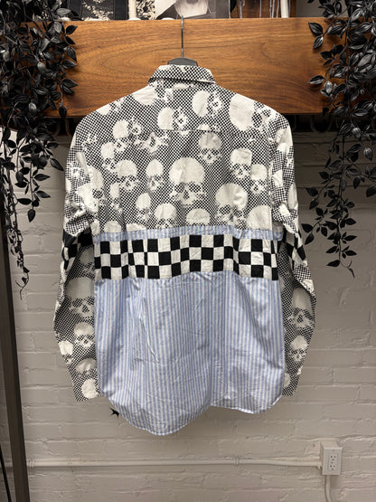 SS2011 Comme Des Garçons Homme Plus ‘Skulls & Stripes’ Button Up Shirt