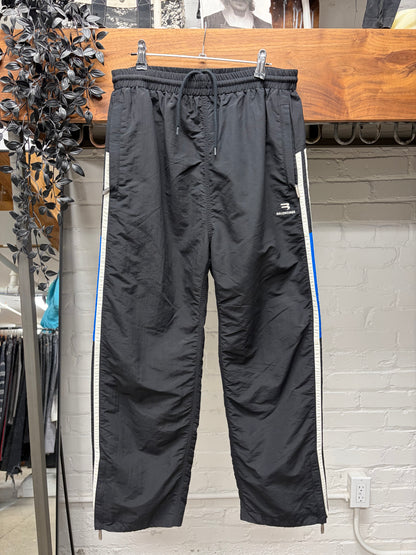 2021 Balenciaga ‘3B Sports Icon’ Logo Black Striped Track Pants